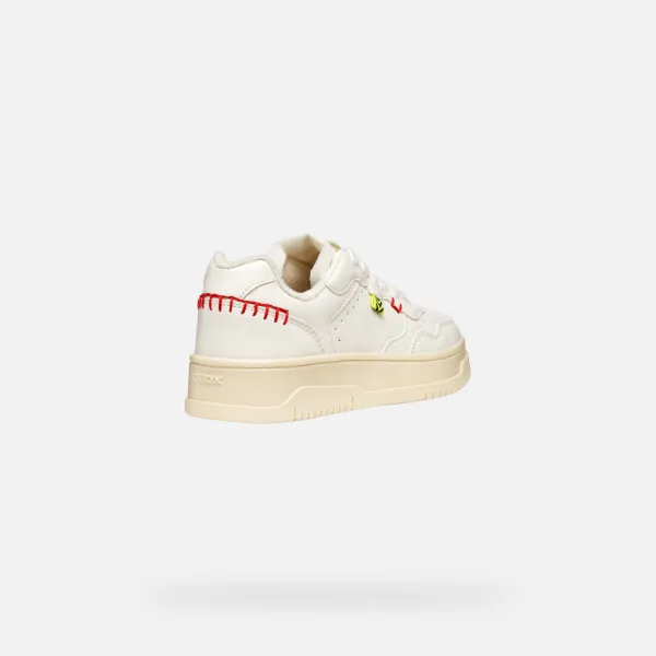 Cream Girls' Sneakers Geox Lestrella - Girls