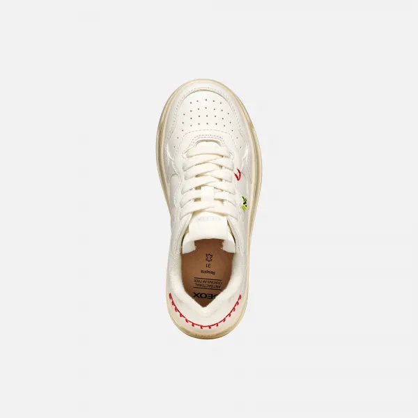 Cream Girls' Sneakers Geox Lestrella - Girls