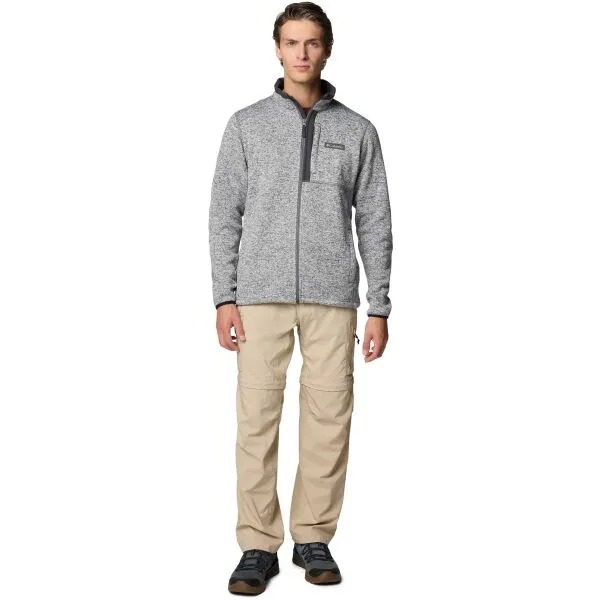 Columbia SWEATER WEATHER FZ Flísová mikina, sivá, veľkosť