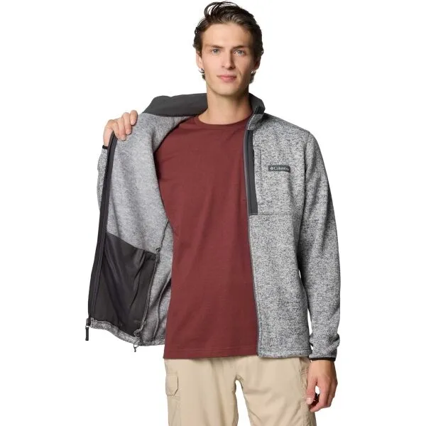 Columbia SWEATER WEATHER FZ Flísová mikina, sivá, veľkosť