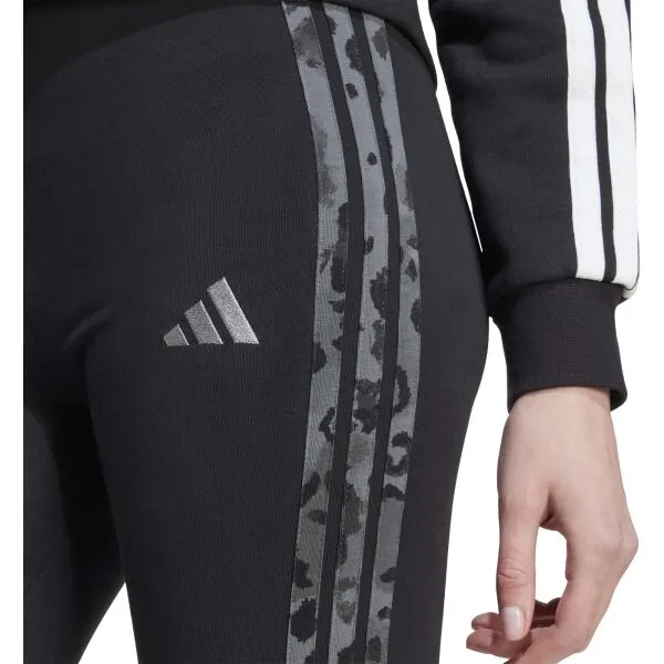 adidas W AOP LEGGINGS Dámske legíny, čierna, veľkosť