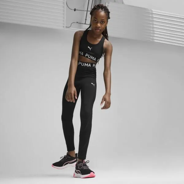 Puma STRONG TRAIN TIGHTS G Dievčenské legíny, čierna, veľkosť