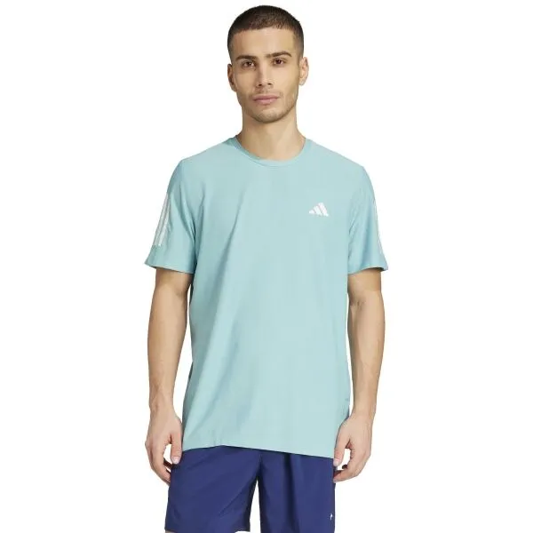 adidas OWN THE RUN B TEE Pánske športové tričko, tyrkysová, veľkosť