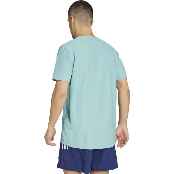 adidas OWN THE RUN B TEE Pánske športové tričko, tyrkysová, veľkosť