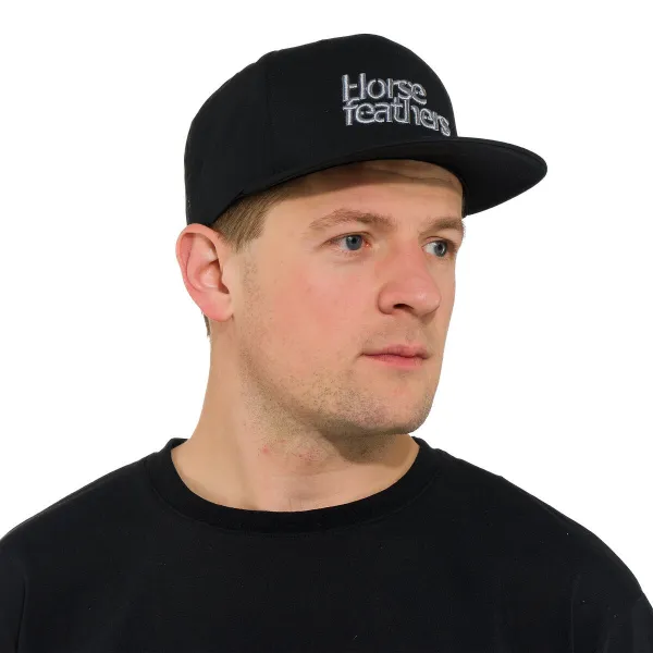 HORSEFEATHERS Šiltovka Rise - black BLACK