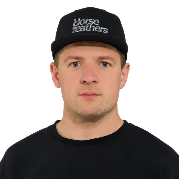 HORSEFEATHERS Šiltovka Rise - black BLACK