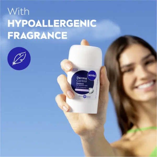 NIVEA Derma Control Restore tuhý antiperspitant pre citlivú pokožku 50 ml