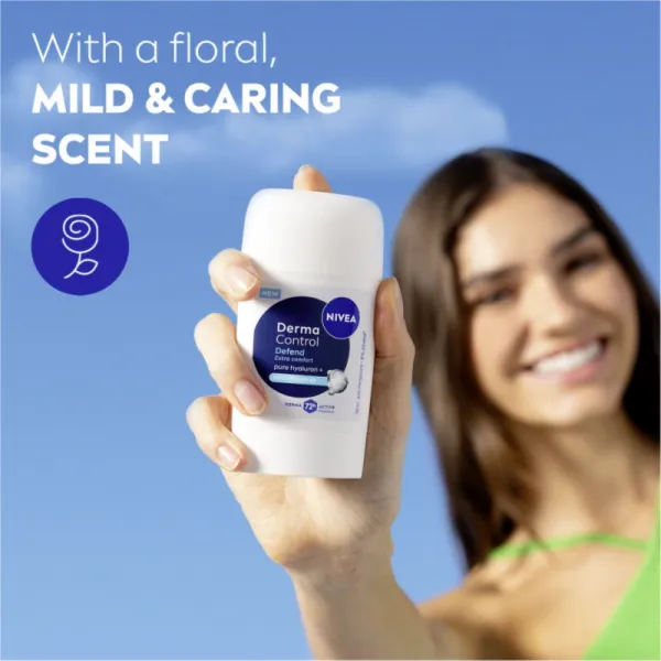 NIVEA Derma Control Defend tuhý antiperspitant pre podráždenú pokožku 50 ml