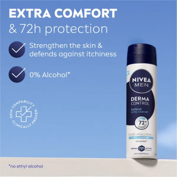 NIVEA Derma Control Defend antiperspirant v spreji 72h 150 ml