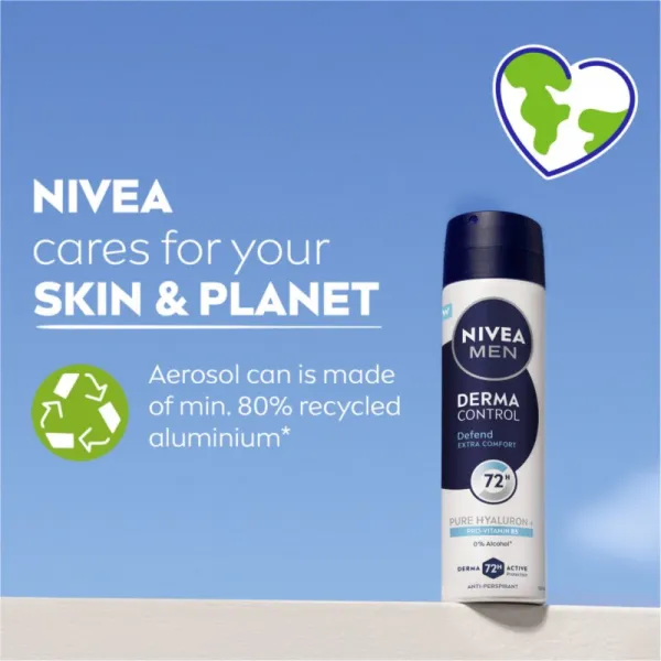 NIVEA Derma Control Defend antiperspirant v spreji 72h 150 ml