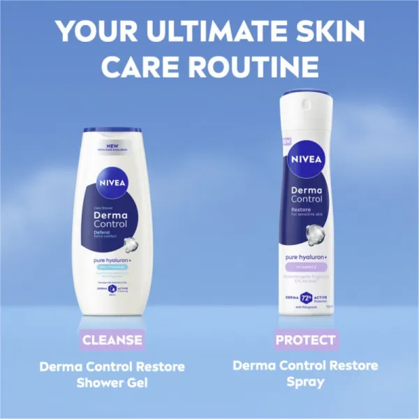 NIVEA Derma Control Restore antiperspirant v spreji pre citlivú pokožku 150 ml