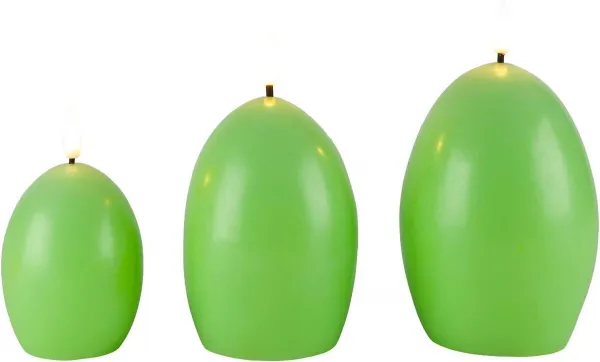Weltbild LED svíčky Vajíčka, sada 3 ks, zelené