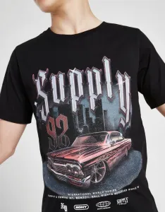 Supply&demand Tričko Rider Tee Blk