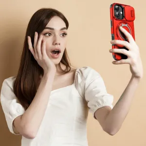 Camslide Stand obal, iPhone 17, červený