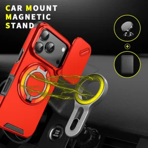 Camslide Stand obal, iPhone 17 Pro, červený