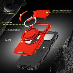 Camslide Stand obal, iPhone 17 Pro, červený