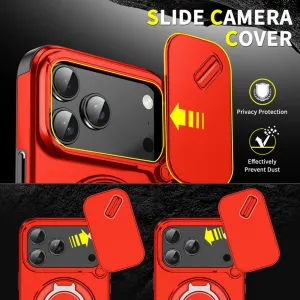 Camslide Stand obal, iPhone 17 Pro Max, červený