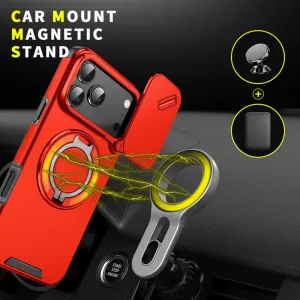 Camslide Stand obal, iPhone 17 Pro Max, červený