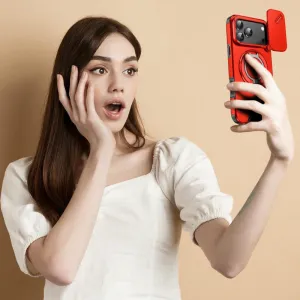 Camslide Stand obal, iPhone 17 Pro Max, červený