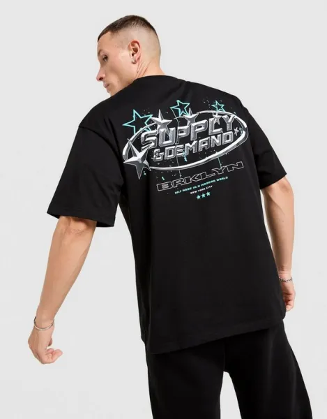 Supply&demand Tričko Brooklyn Tee Blk-Blk