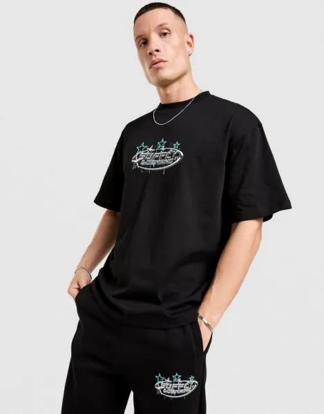 Supply&demand Tričko Brooklyn Tee Blk-Blk