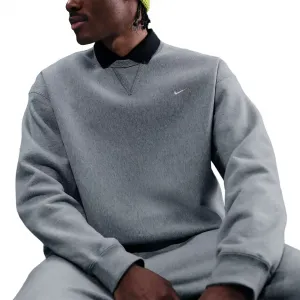 Nike Solo Swoosh Crewneck Sweatshirt "Dark Grey Heather" (HV1086-063)