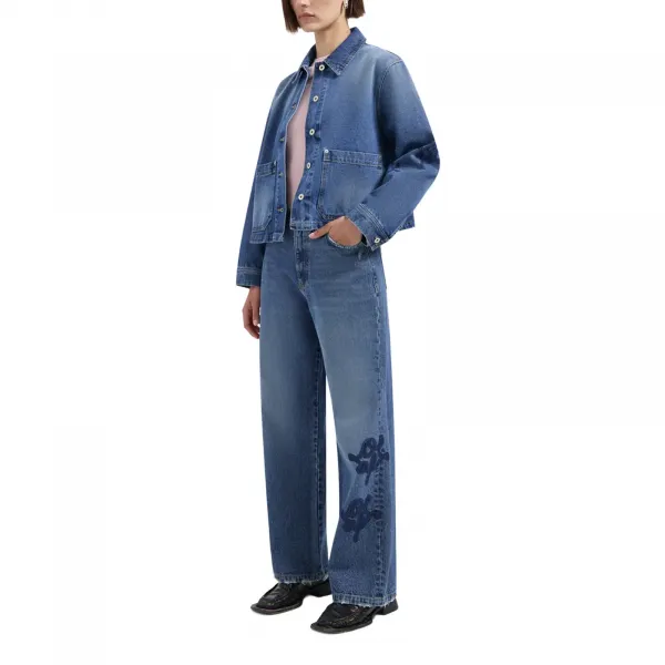 Olaf Monogram Denim Jacket W "Blue" (W220502-BLUE)