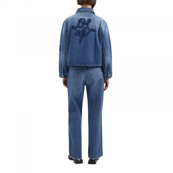 Olaf Monogram Denim Jacket W "Blue" (W220502-BLUE)
