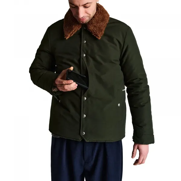 Pop Trading Company Padded Jacket "Duffel Green" (POPAW25-05-005)