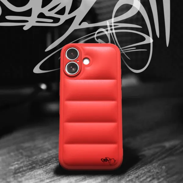 Puffer case pro Apple iPhone 17 - Separ Puffer - Červená