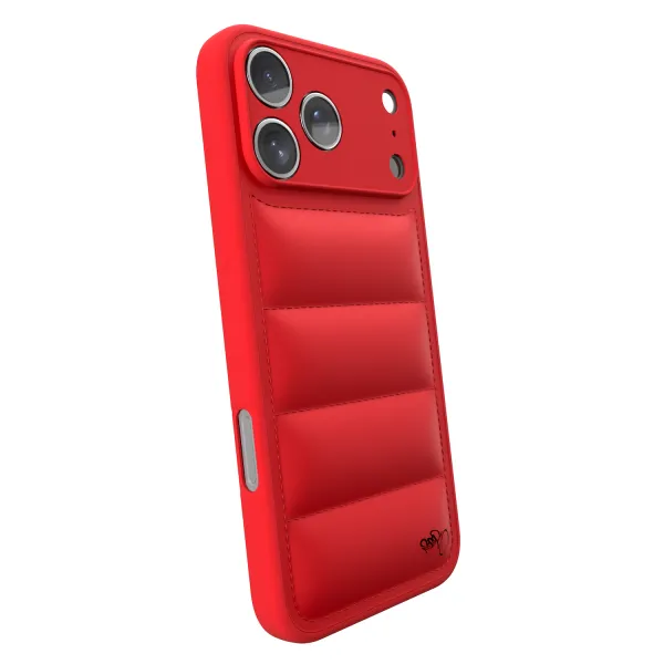 Puffer case pro Apple iPhone 17 Pro Max - Separ Puffer - Červená