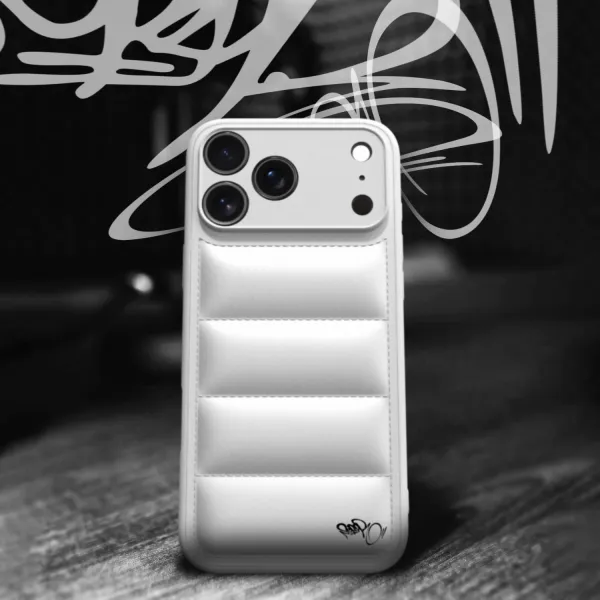 Puffer case pro Apple iPhone 17 Pro Max - Separ Puffer - Biela