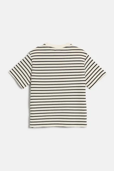 Tričko Woolrich Striped Short Sleeves Tee White Stripe