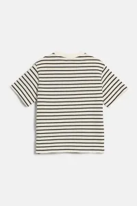 Tričko Woolrich Striped Short Sleeves Tee White Stripe