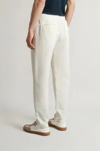Nohavice Woolrich Linen Blend Pants Feather White