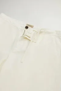 Nohavice Woolrich Linen Blend Pants Feather White