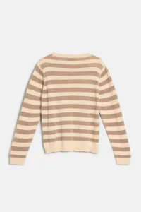 Sveter Woolrich Boxy Crewneck White Pepper