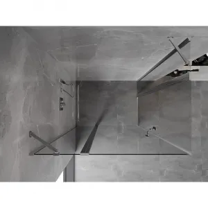 MEXEN/S - Mist Duo sprchovací kút dvere krídlové 100 x 70, transparent, chróm 8A4-100-070-01-00