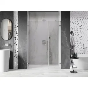 MEXEN/S - Lunar-B sprchové dvere krídlové ľavé 110, transparent, chróm 832S-110-050-01-00-L