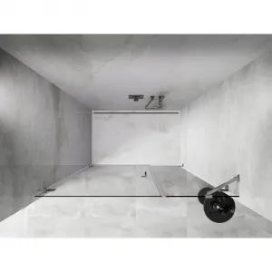 MEXEN/S - Lunar-B sprchové dvere krídlové ľavé 110, transparent, chróm 832S-110-050-01-00-L