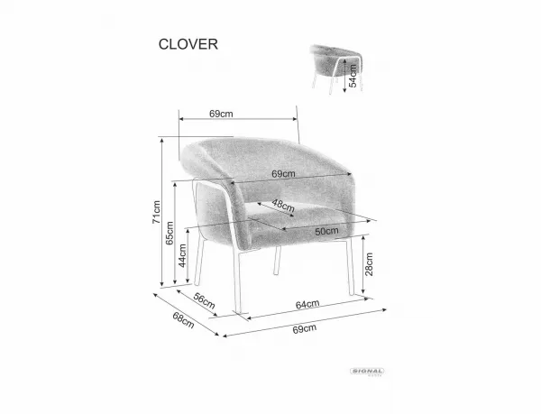 Kreslo CLOVER Signal