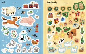 Ema a Kubo - Vianoce - Samolepková knižka