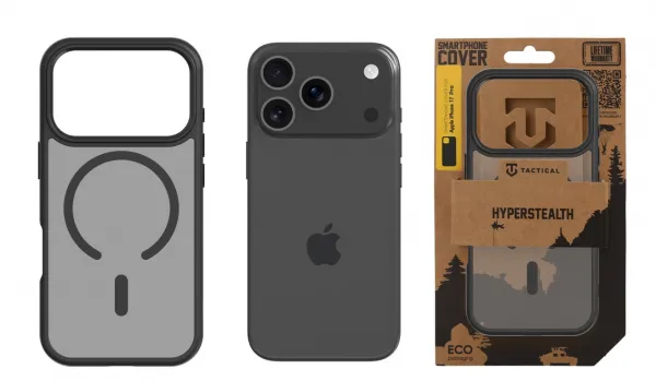 Tactical Hyperstealth kryt s Magsafe pre Apple iPhone 17 Pro, Tactical, Čierny