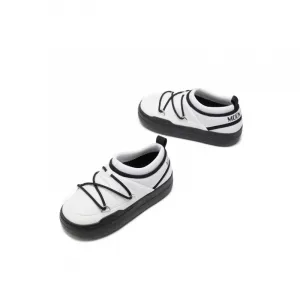 Nízke zimné topánky MOON BOOT MB PARK ICON NA02 BLACK WHITE