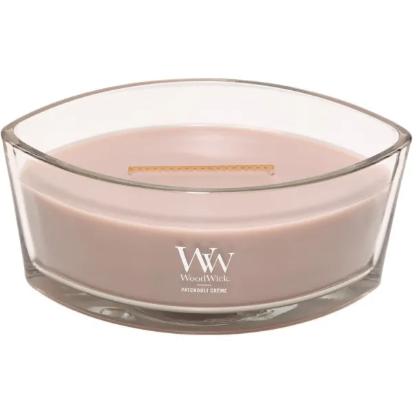 Vonná sviečka Woodwick Ship Patchouli Creme, 453 g