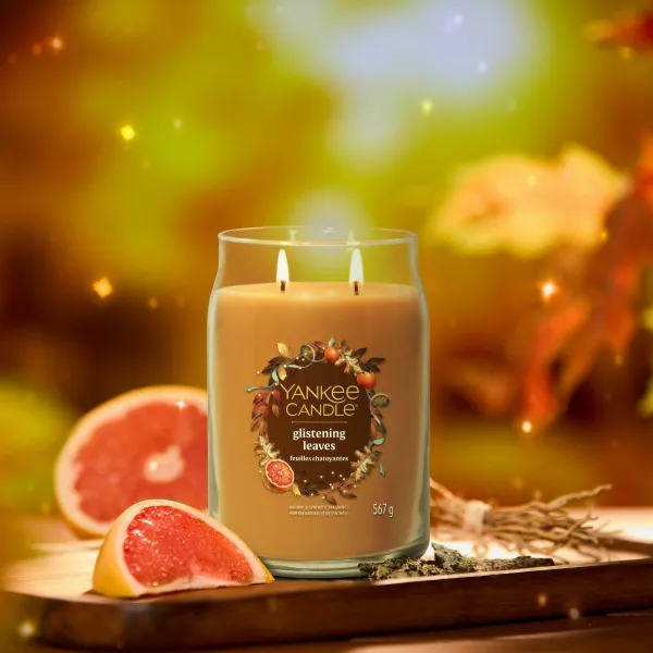 Yankee Candle Vonná sviečka veľká Signature Glistening Leaves, 567 g, L