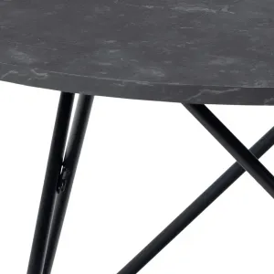 Actona Konferenčný stolík Wyre 80 cm čierny mramor