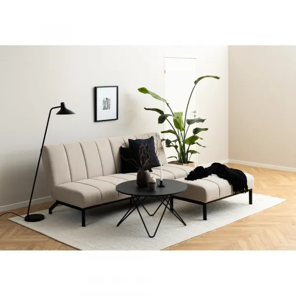 Actona Taburet Caix 100 cm béžový/čierny