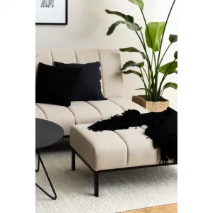 Actona Taburet Caix 100 cm béžový/čierny