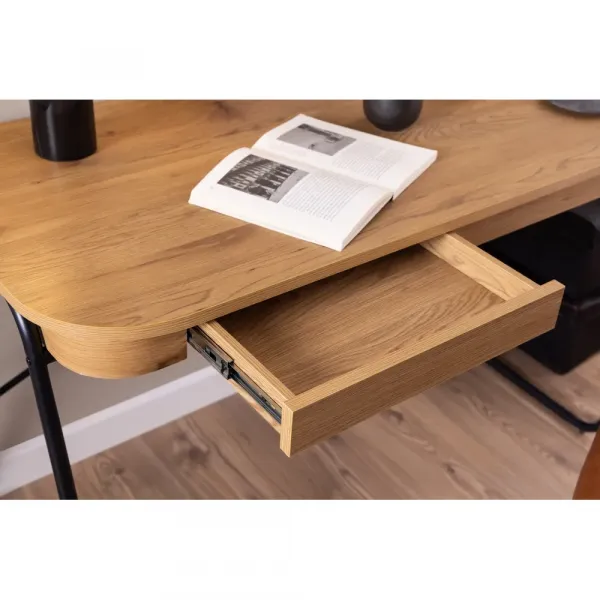 Actona Psací stůl Blueton 120 cm dub divoký/černý